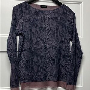 The Limited Purple and Gray Patterned Top